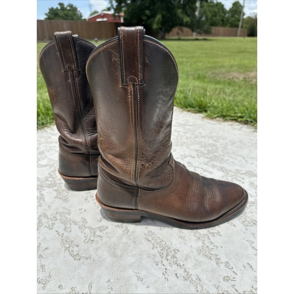 Chippewa Soronto Bay Apache Mens Leather Cowboy Boots 10.5 D Brown 29300 USA